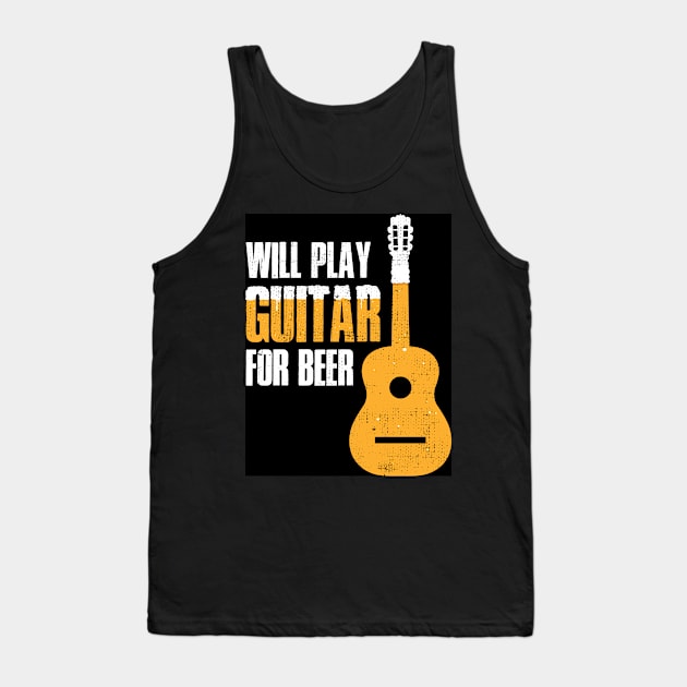 Funny Guitarist Funny Guitarist Gift Tank Top by CatRobot